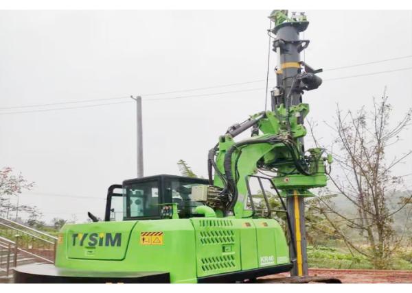 Buy cheap 40kNm 28m Rotary Pile Machine Hydraulic Drilling Rig Machine 30m/Min from wholesalers