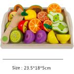 Montessori Kitchen Pretend Toy For Children Cutting Fruit Vegeta