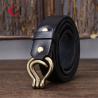Buy cheap High Durability Black Genuine Leather Belt With Zinc Alloy Buckle from wholesalers
