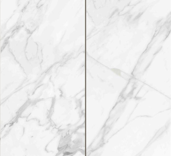Indoor 600 X 300 Porcelain Tiles , Landscape White Color Marble Tiles Slabs