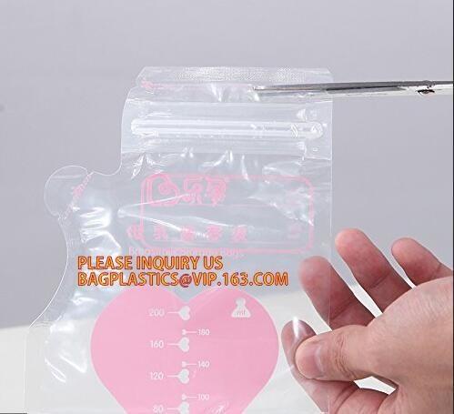 Customized disposable plastic baby breast milk refrigerator refrigerated storage