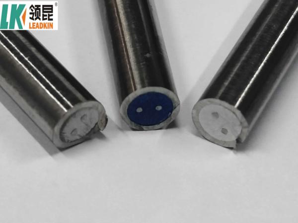 Mineral Insulated Thermocouple Cable for Temperature Measurement Silver/Black