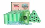 Branded dog poop bags / pet waste bag / bags on roll, dog waste bags and