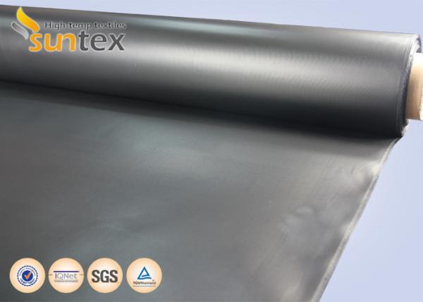 Buy cheap 0.4mm Flexible Duct Coated Fiberglass Fabric Coated With Neoprene Rubber Black from wholesalers