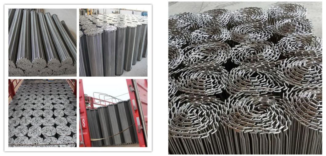Opb Open Hole Flat Top Modular Plastic Belt for Fish Industry