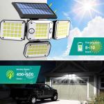 Solar Powered Motion Sensor Flood Lights Outdoor Waterproof Solar LED Floodlight