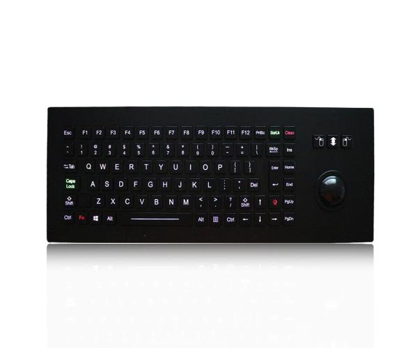 Quality Marine Keyboard Military Black Ruggedized keys with Trackball for sale