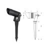 Buy cheap DMX512 LED Architectural Spot Light 3x4W 0-10V DALI Dimming Powder Coated from wholesalers