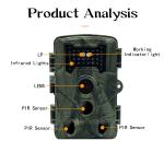 Micro SD HD Trail Camera IP54 Waterproof 16MP High Definition Trail Camera