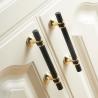 Buy cheap Zinc Alloy 128mm Kitchen Door Handles Black Space Aluminum from wholesalers