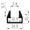 Buy cheap 14.5*11.4mm Aluminium LED Profile Extrusion Anodized For Downy Lamplight from wholesalers