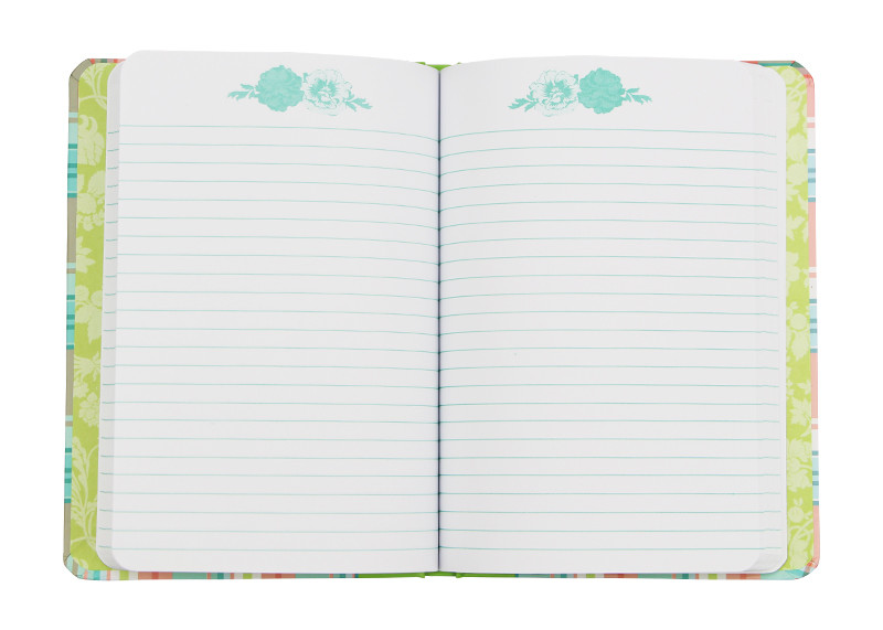 Grid Alphabet Promotional Journal Books Bookmark Pocket Elastic Included