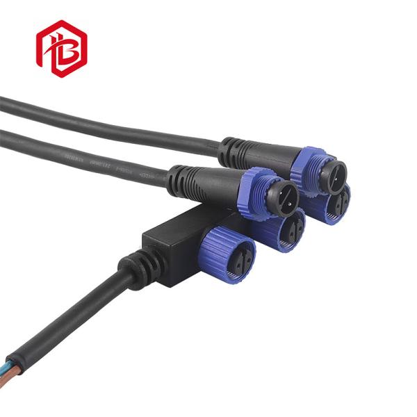 Buy cheap Nylon F Shape PA66 M15 300V Multi Pin Waterproof Male and female plug-in LED lighting Connector from wholesalers