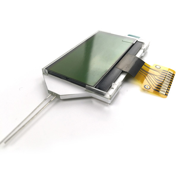 SPI Interface 128x64 COG LCD Module Yellow Green Background Color