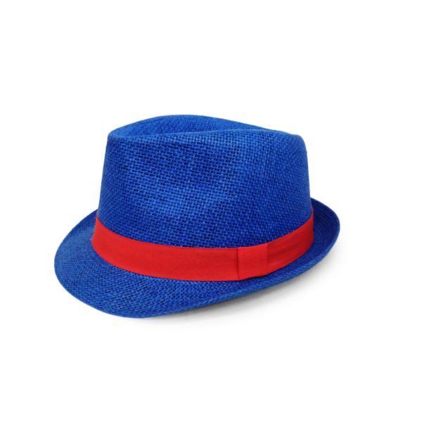Buy cheap Unisex Fedora Panama Trilby Hat Adjustable Blue Color Custom Logo 56cm from wholesalers
