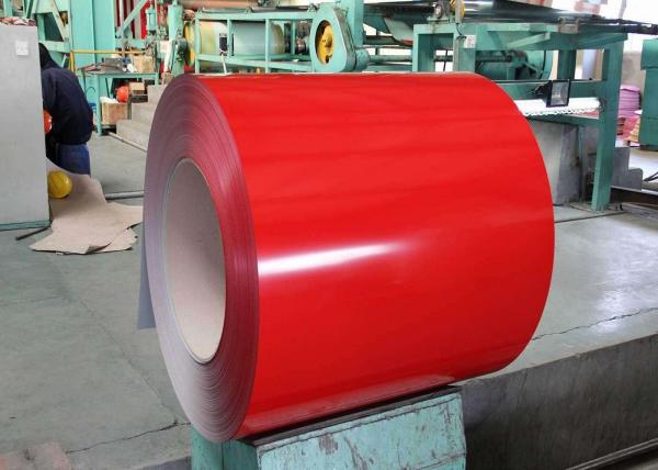 PVDF Pre Painted Steel Sheet , Color Coated Steel Plate For Construction