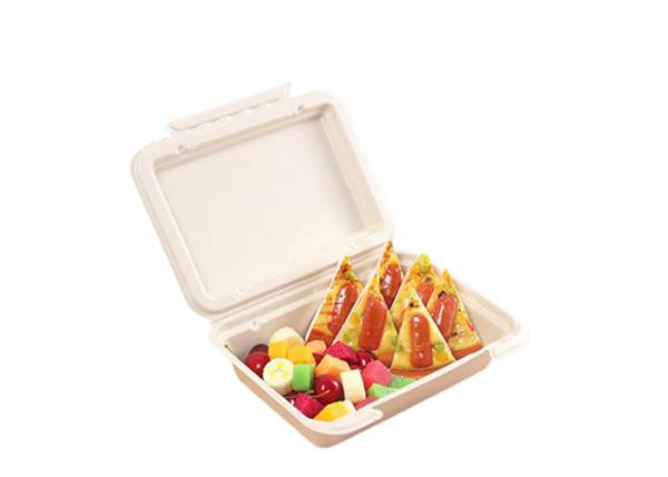 Buy cheap Clamshell 9×6 Inch Biodegradable Microwavable Food Containers from wholesalers