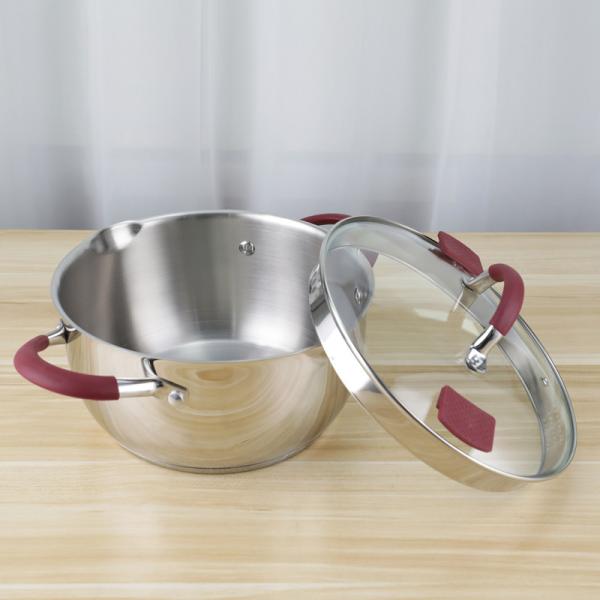 5pcs Non Stick Cookware Set Kitchenware Stainless Steel Cooking Pot OEM