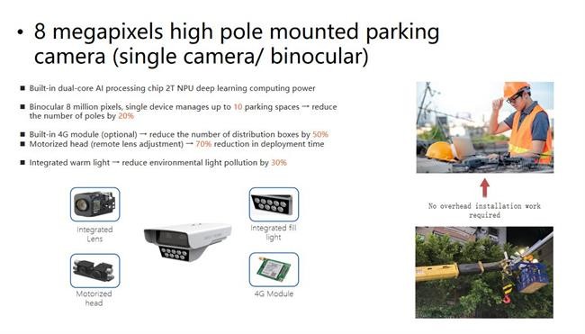 8MP 4G Smart Parking Camera Anpr Car Park Camera High Pole Mounted