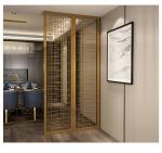Hairline Gold Metal Screens For Office/Room/Interior Decoration
