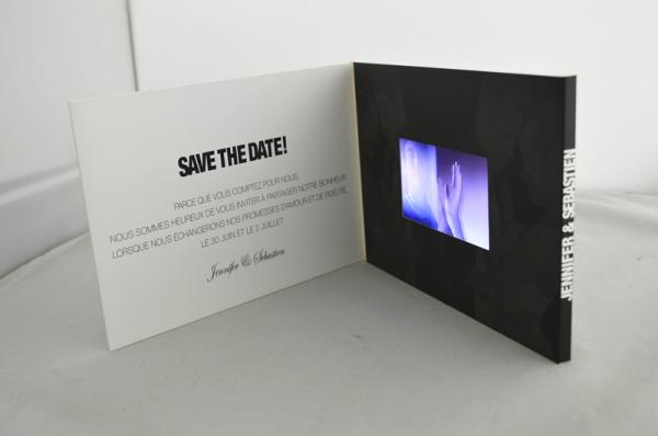 Buy cheap 10.1 Inch Invitation Video Card , Coating Paper Digital Video Brochure from wholesalers