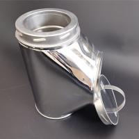 Buy cheap 90 Degree Tee Fitting With Cap Stove Chimney Pipe CE Certification product