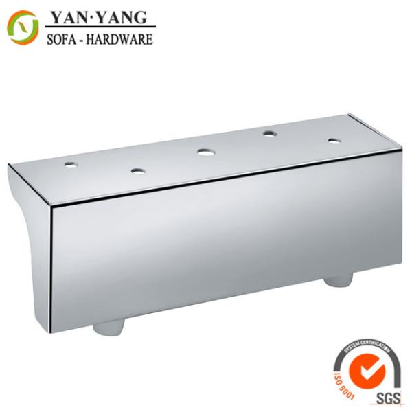 Buy cheap 55mm high durable furniture legs chrome metal rectangle sofa legs SL-120 from wholesalers