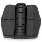 Plastic Butterfly Door Hinges Black Rotate 90 Degrees