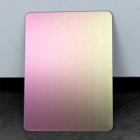 Buy cheap Art Customize 201 304 316 Hairline Finish PVD Gradient Color Brushed Stainless product