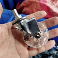 Buy cheap 3" Transparent Wheel M10 Threaded Stem Swivel Office Chair Casters Furniture product