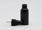 20mm Black Refillable Plastic Spray Bottles Empty PET Bottle With Black Mist