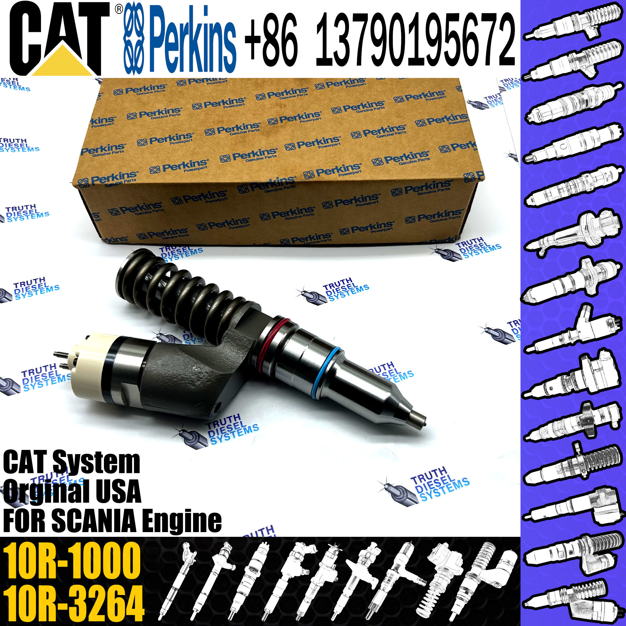 C15 Fuel Injector Assembly 211-3025 253-0615 374-0750 10R-1000 10R-3264 10R-7229 200-1117 229-5919 235-1400 235-1401