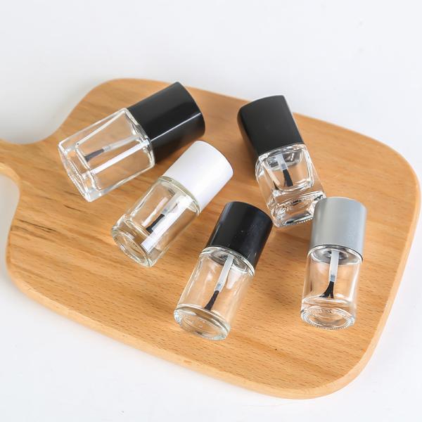 Buy cheap 8ml 10ml 15ml Customized Accepted Clear UV Gel Nail Polish Bottle Empty Glass Bottle for Gel Polish With Silver Cap and Brush from wholesalers