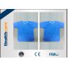 Buy cheap Sterile Spunlace Disposable Light Blue Hospital Scrubs With Round Neck Waterproof from wholesalers