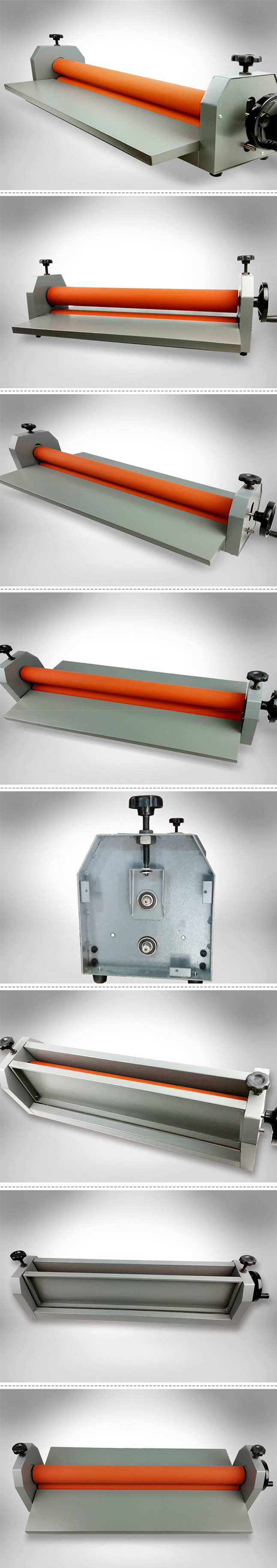 Max Laminating Width 1000mm LBS1000 Manual Cold Roll Laminator with Rubber Rollers