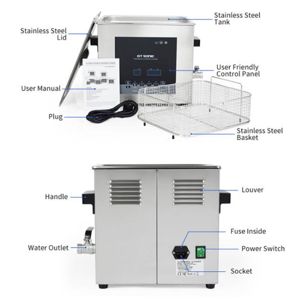 13L Vegetable Ultrasonic Dental Cleaner Machine 300w For Dental Tools