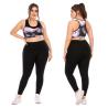 Buy cheap Womens Leggings And Sports Bra Plus Size Yoga Sets High Elastic Anti Pilling from wholesalers