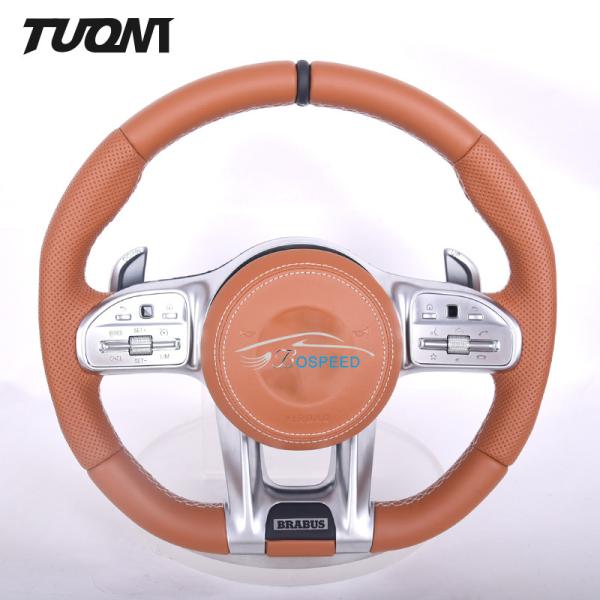 Buy cheap Full Leather Mercedes Benz Steering Wheel With LED Display OEM from wholesalers