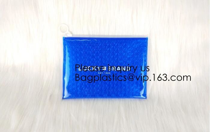 Wholesale PVC Plastic Zipper Bubble Cosmetic Bag With Custom Logo,Holographic k Bubble Bag For Cosmetic/Hologram B