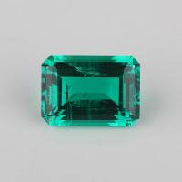 Buy cheap 7*9mm Octagon Emerald Cut Green Synthetic Emerald Stone Forever One Color product
