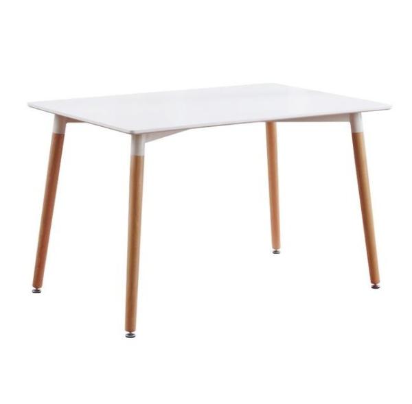 Buy cheap Nordic solid wood dining table and chair combination modern contracted west table household table from wholesalers