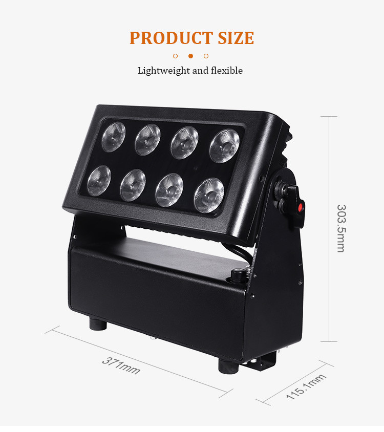 Waterproof RGBWAUV DJ Battery Powered LED Stage Lights Wireless Led Uplight