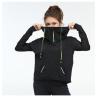 Buy cheap black 3/4 Zipper Up Collar Women'S Sports Hoodie 250g Cuff design from wholesalers