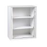 Buy cheap School Supermarket Light Grey Two Shelves Stainless Steel Cabinets from wholesalers