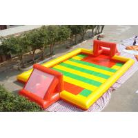 Buy cheap Amazing Sport Game Inflatable Football Field , Colorful PVC Inflatable Football Game Field product