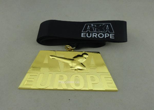 Customized Judo Taekwondo Jiu-jitsu Medal , Zinc Alloy Competitive 3D Sport