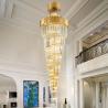 Buy cheap Luxury Modern Chandelier For Living Room Gold Long Staircase fancy light(WH-NC-60) from wholesalers