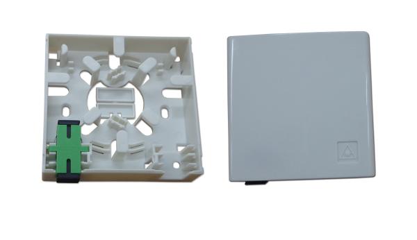Buy cheap ABS Plastic Fiber Optic Faceplate , Indoor 2C Sc Fiber Wall Plate from wholesalers