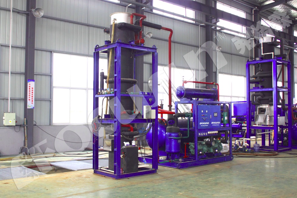 FOCUSUN 30T Tube Ice Machine The Production with Provided Video Outgoing-Inspection
