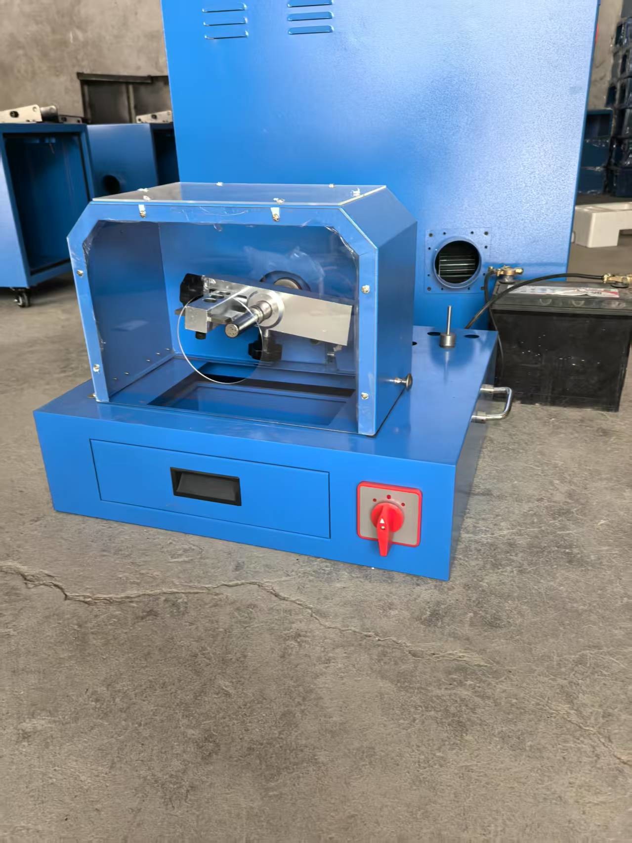 12v Voltage Blue Color Car Lading 35kg Hose Skiving Machine 2 Inch Motor Power 0.4kw for Benefit/Hose Peeling Machine